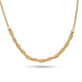 Woven In Gold Braided Necklace