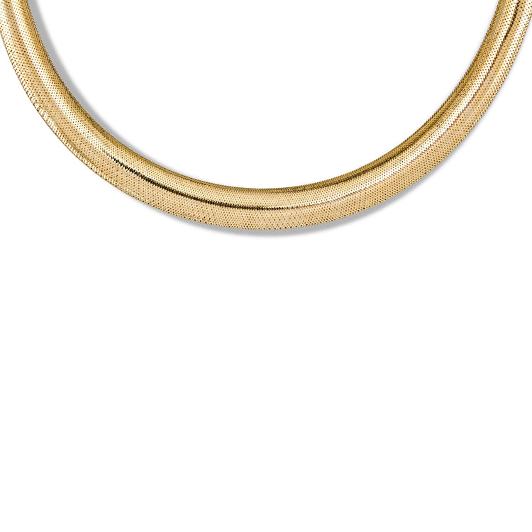 Stone and Strand 10K Yellow Gold Woven In Gold Grand Collar Necklace Close Up Image