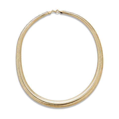 Stone and Strand 10K Yellow Gold Woven In Gold Grand Collar Necklace Front Image