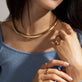 Woven In Gold Grand Collar Necklace