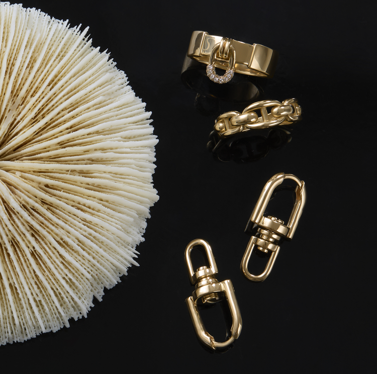 Windlass Gold Earrings