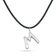 Stone and Strand Sterling Silver XL Silver Blob Initial Necklace Rear Image