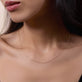 Image of 14K Yellow Gold Cable Chain on Models Neck