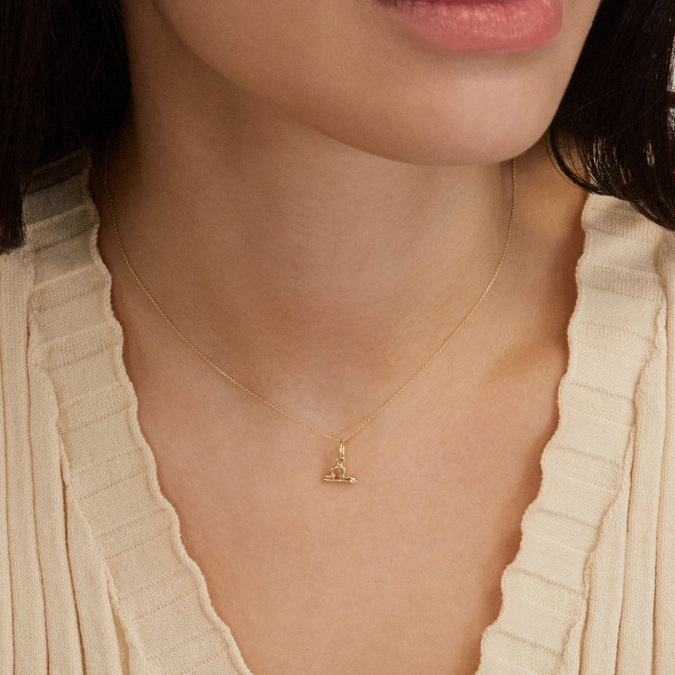 Zodiac Charm with Diamond