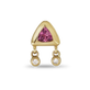 Tickled Pink Diamond Push Pin Stud