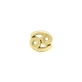 16 Gauge Gold Zodiac Threaded Stud with Titanium Closure