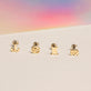 16 Gauge Gold Zodiac Threaded Stud with Titanium Closure