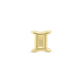 16 Gauge Gold Zodiac Threaded Stud with Titanium Closure