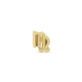 16 Gauge Gold Zodiac Threaded Stud with Titanium Closure