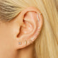 16 Gauge Gold Zodiac Threaded Stud with Titanium Closure