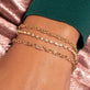 Image of 14K Yellow Gold Ace Diamond Tennis Bracelet with Stone and Strand Bracelets