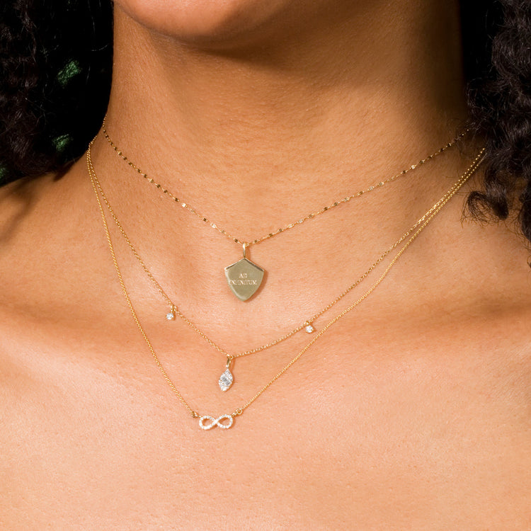 Ad Infinitum Shield Pendant