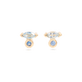 blue sapphire stud earrings