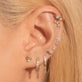 Marquise Aquamarine and Sapphire Studs