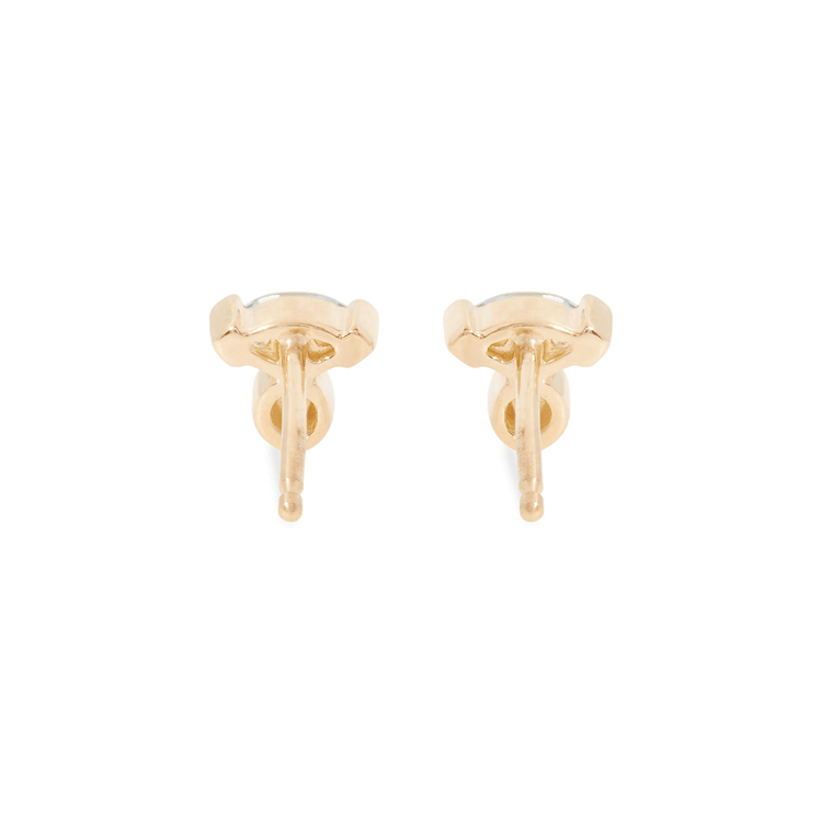 Marquise Aquamarine and Sapphire Studs