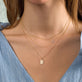 Pave Diamond Initial Asymmetric Necklace
