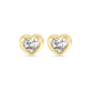 Baby Heart Diamond Studs