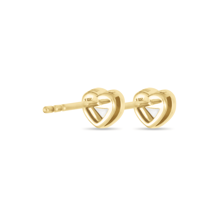 Baby Heart Diamond Studs