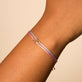 Image of 14K Yellow Gold Baby Pink BFFL Bracelet with Stone and Strand Bracelets