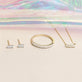 Baguette Diamond Line Earrings