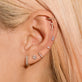 Baguette Diamond Line Earrings