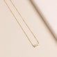 Baguette Diamond Line Necklace