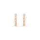 Bezel Diamond Huggies