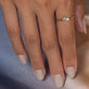 Princess Blue Sapphire Candy Bar Ring