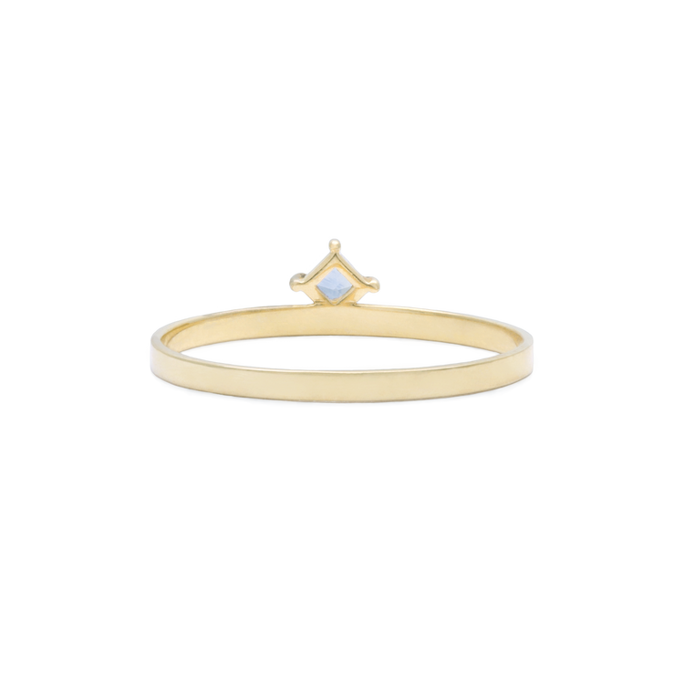 Princess Blue Sapphire Candy Bar Ring