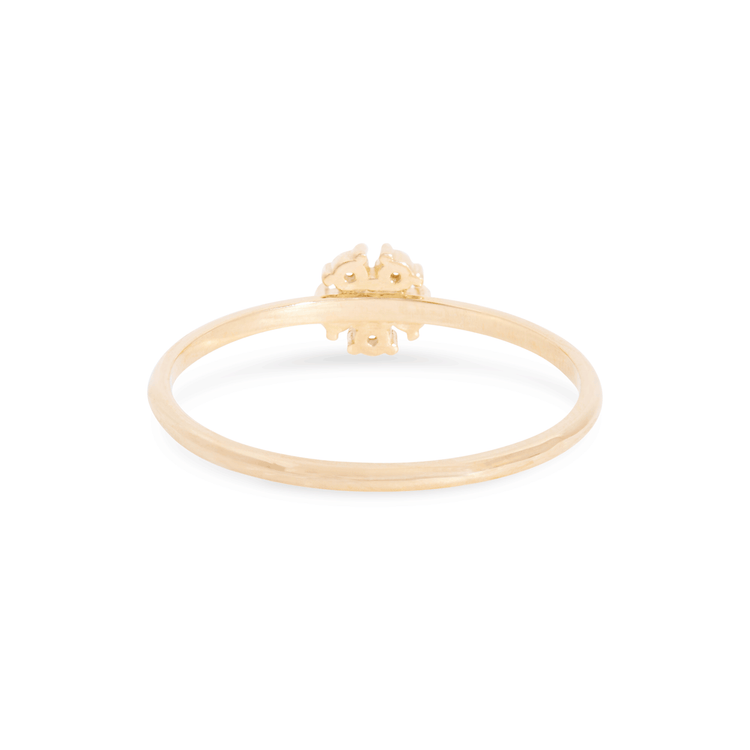 Blue Sapphire Flower Ring