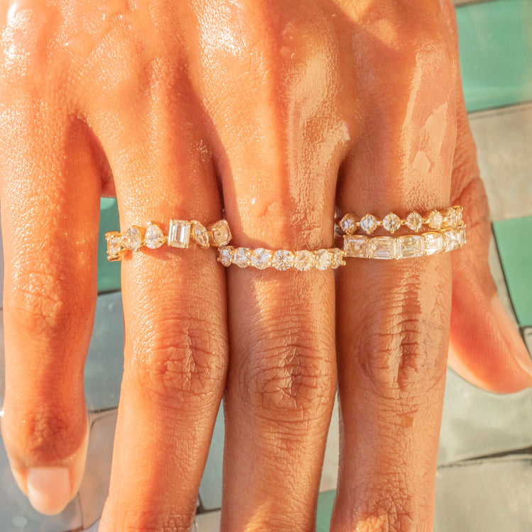 Bold Bright Lights Lab Created Diamond Band