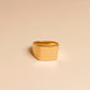 Bold Gold Plated Signet Ring