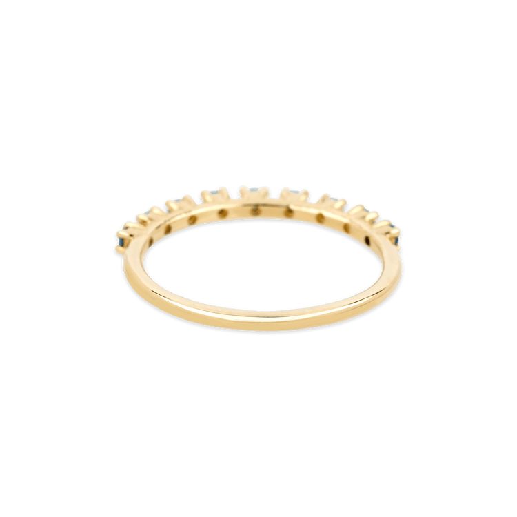 Bold Nine Blue Sapphire Band