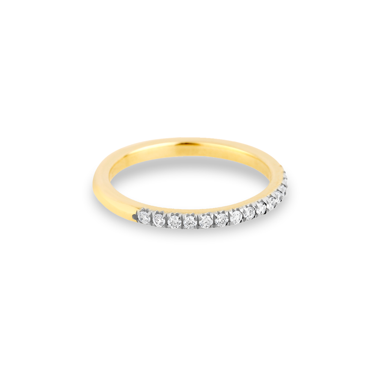 Bold Pave White Diamond Band