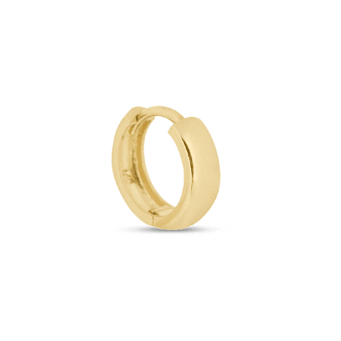 Stone and Strand 14K Yellow Gold Bold Gold Huggie Earring Side Image