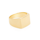 Bold Gold Plated Signet Ring