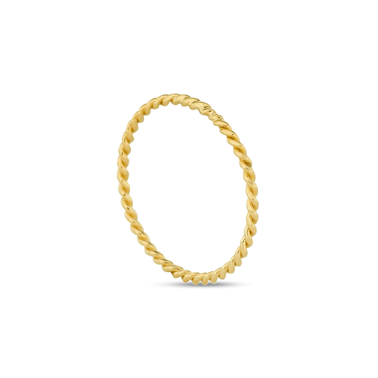 Stone and Strand 10K Yellow Gold Bold Gold Twist Ring Side Image