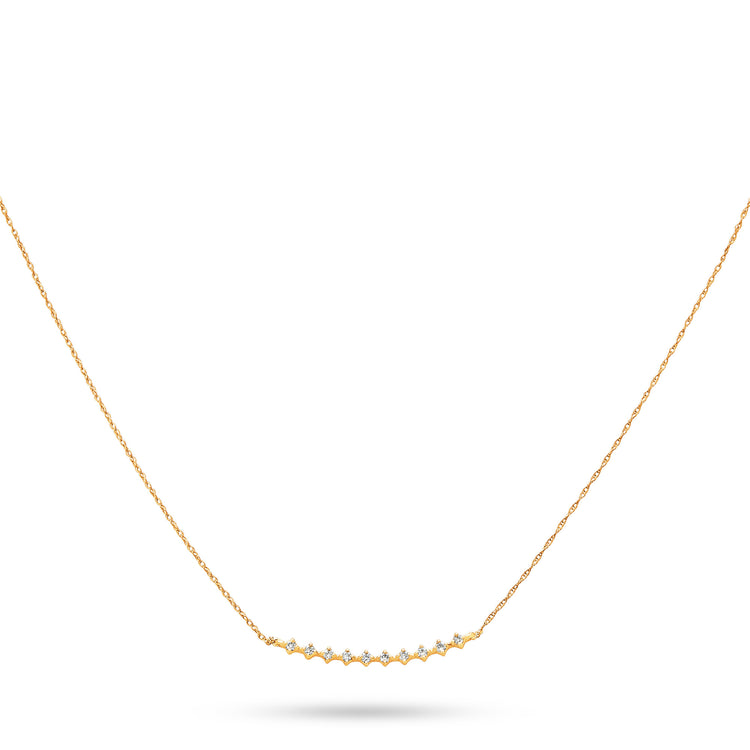 Stone and Strand 14K Yellow Gold Bright Lights Diamond Necklace Image