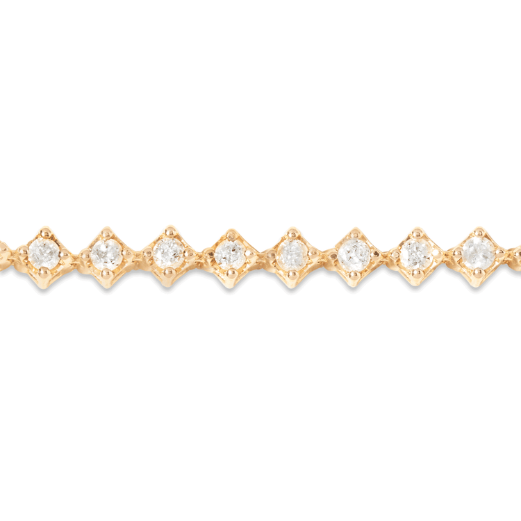 Stone and Strand 14K Yellow Gold Bright Lights Tennis Choker Close Up Image
