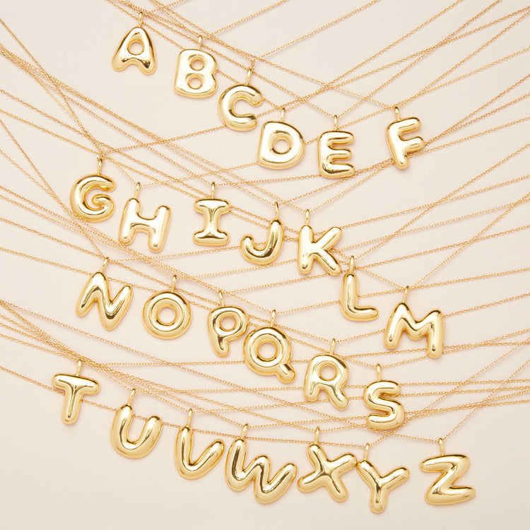 Gorgeous Bubble Letter Necklace – Jewelry Designed With Love