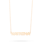 Bubble font name necklace