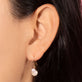 Image of 10K Yellow Gold Buddy Pearl Hook Earrings on Models Ear