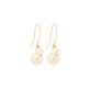 Stone and Strand 10K Yellow Gold Buddy Pearl Hook Earrings Side Image