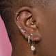 Image of 10K Yellow Gold Buddy Pearl Hook Earrings with Stone and Strand Earrings