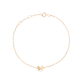 Stone and Strand 10K Yellow Gold Butterfly Bracelet Front Image