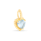 Stone and Strand 10K Yellow Gold Candy Aqua Aquamarine Charm Side Image