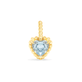 Stone and Strand 10K Yellow Gold Candy Aqua Aquamarine Charm Front Image
