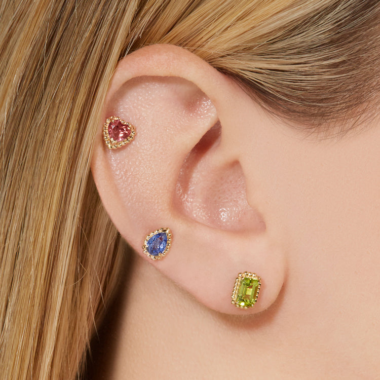 Candy Peridot Studs