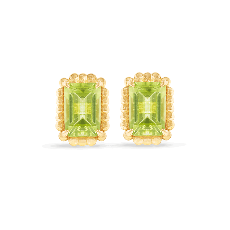 Candy Peridot Studs