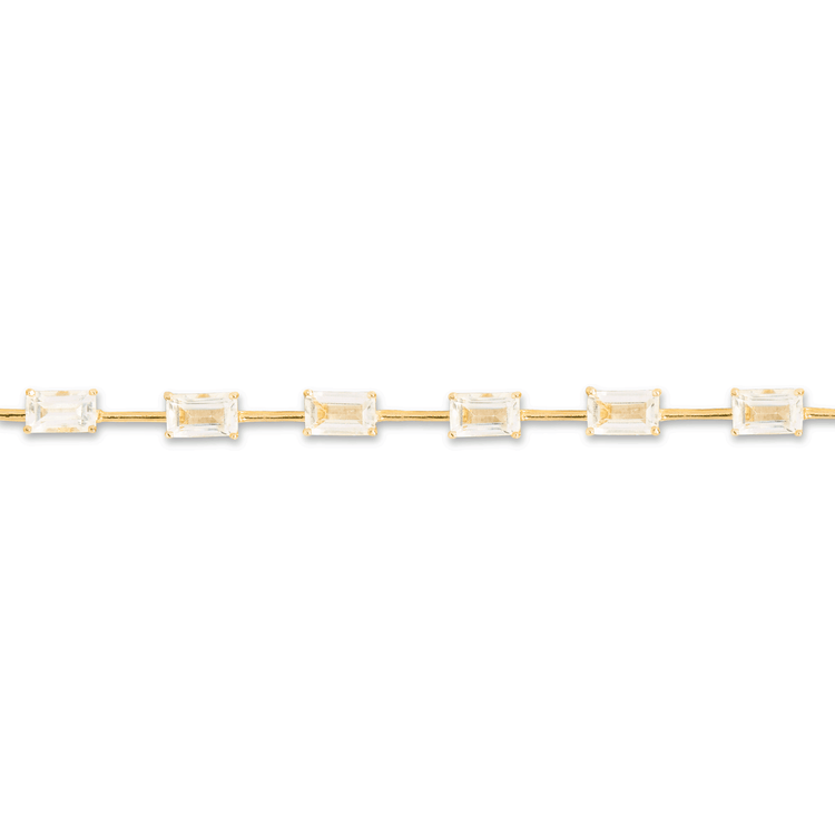 Candyland White Topaz Tennis Bracelet